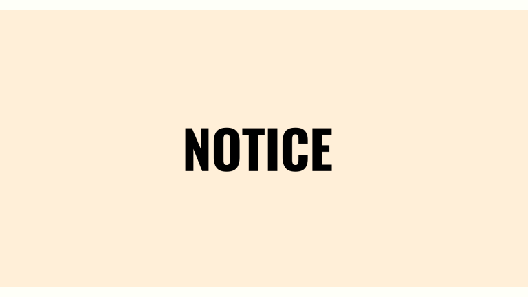 Notice